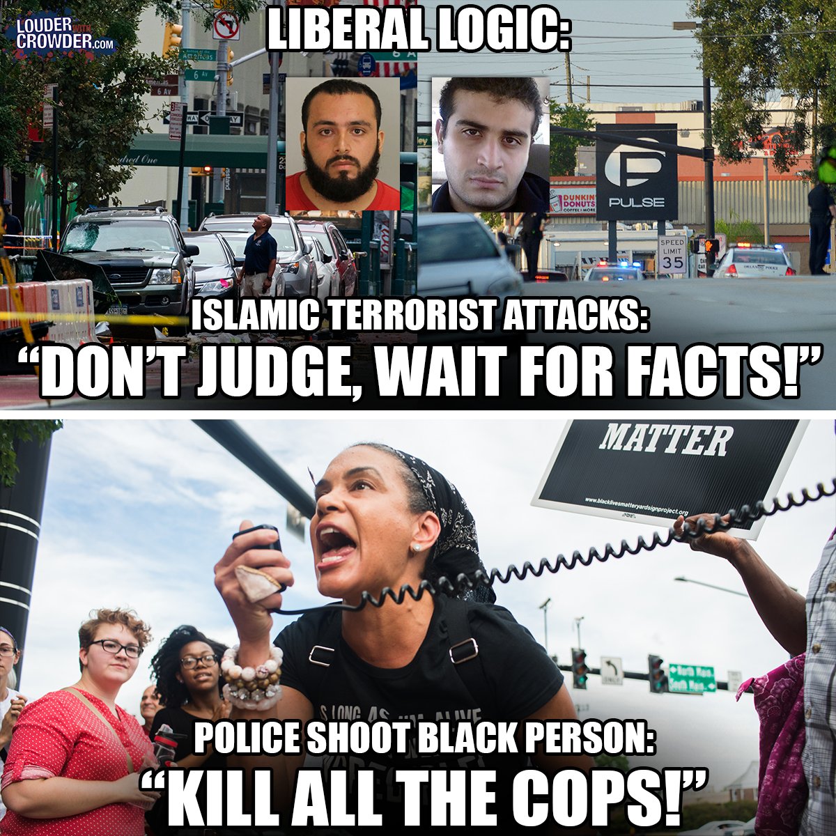 This Meme Brilliantly Skewers Liberal Hypocrisy On Black Lives Matter And Islam